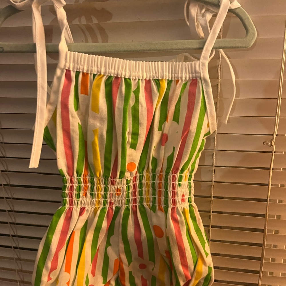 Colorful Striped Kids Romper